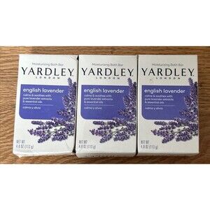 Refreshing English Lavender Botanical Soap 3 Bars with Natural Moisturizers